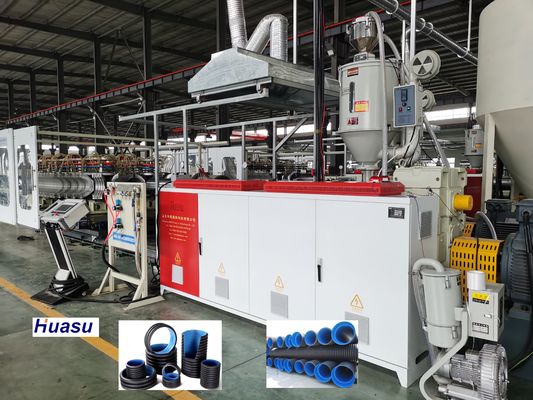 PE PP PVC Corrugated Plastic Pipe Production Extrusion Line Machining Factory