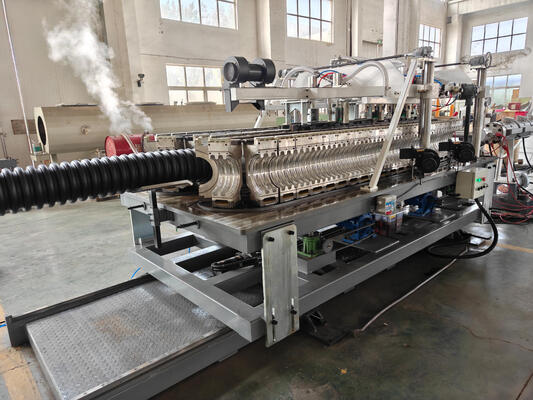 Automatic Double Wall Corrugated Pipe Extrusion Line with ISO and CE Certification and Water Cooling System
