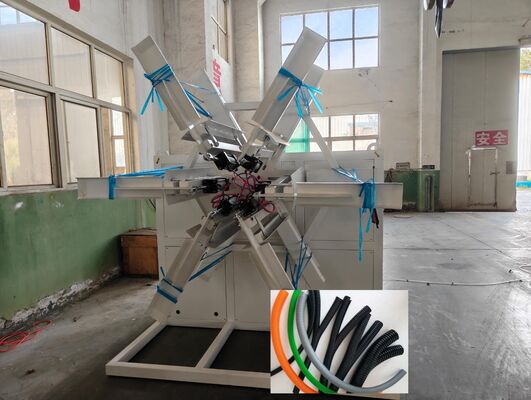 Double Wall Corrugated Pipe Extrusion Line with Siemens Beide AC Motor 48 Mould Quantity and 33:1 Screw Ratio