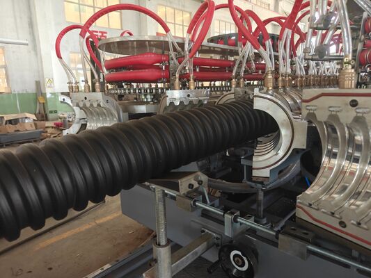 Fully Automatic Single Wall Corrugated Pipe Extrusion Line Featuring 38CrMoAlA Barrel Material and Capacity 60 to 2000kg per hour for Operation